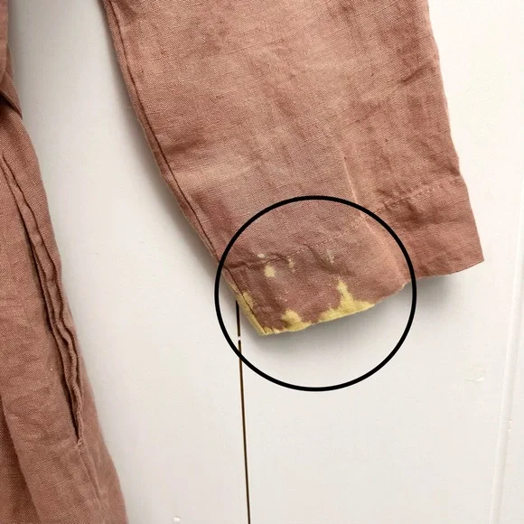 Parachute Linen Robe In Clay Size Small